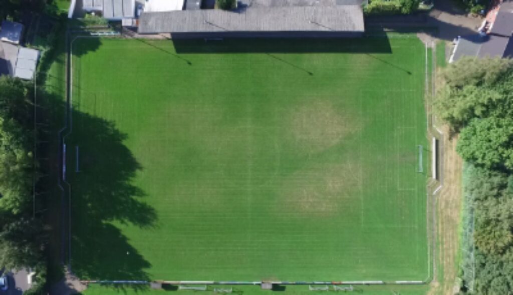 Der Lindenplatz aus der Luft